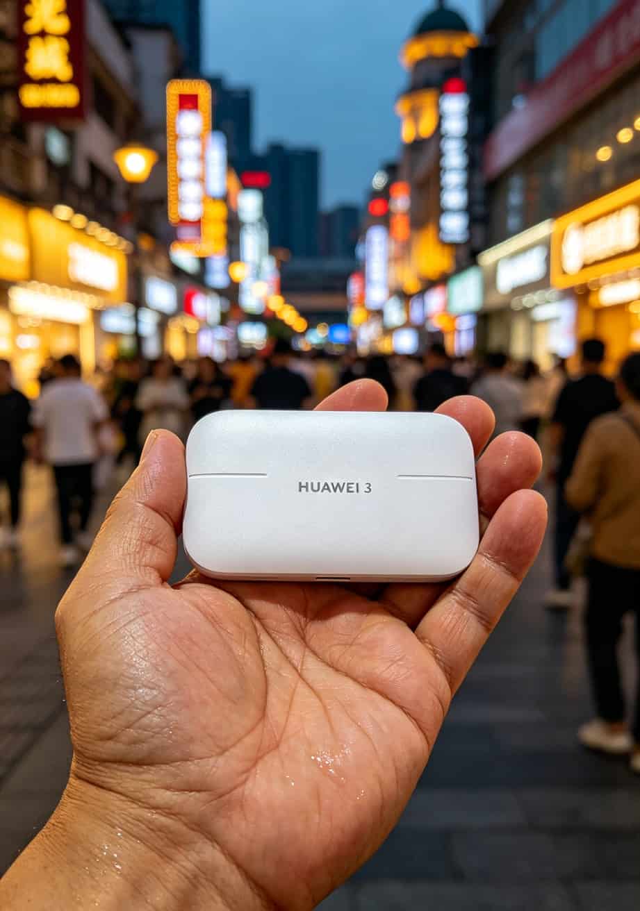 华为随行WiFi设备上的reset复位孔特写