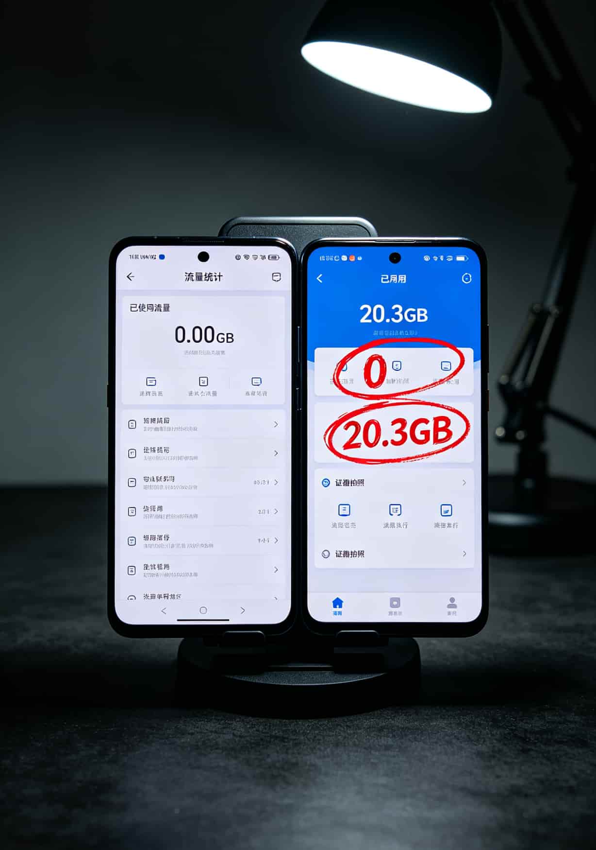 华为随身WiFi配啥电话卡流量卡移动最省钱?我用了6张卡踩遍所有坑,这份避坑清单你收好 华为随身WiFi后台流量统计显示为0的截图,实际已使用20G