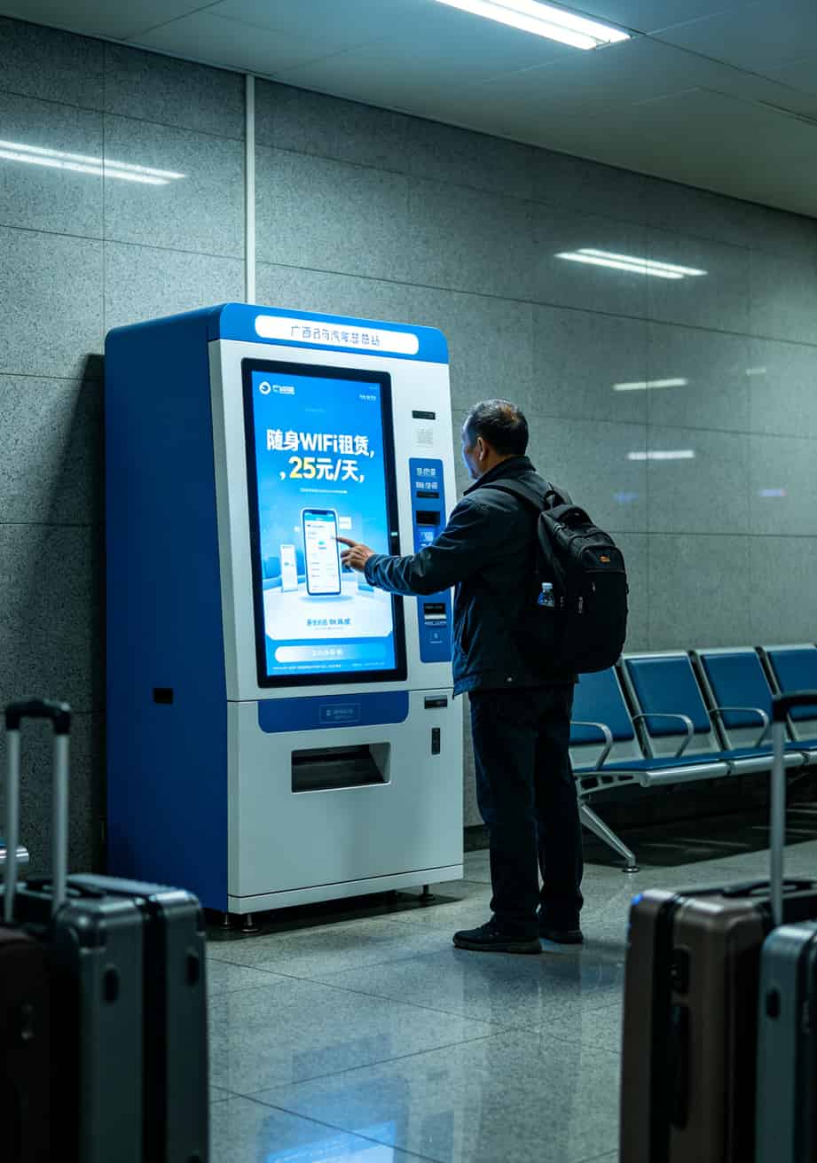 华为5G随行Pro与小米随身WiFi2并排放置的对比照片