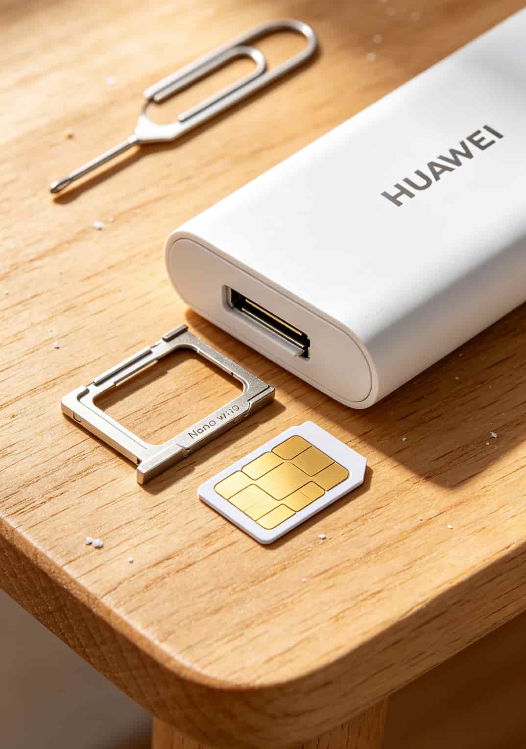 电信流量卡手机卡办理?华为随身WiFi用户别再交这些智商税了 华为i3随身WiFi卡托与SIM卡安装方向示意图