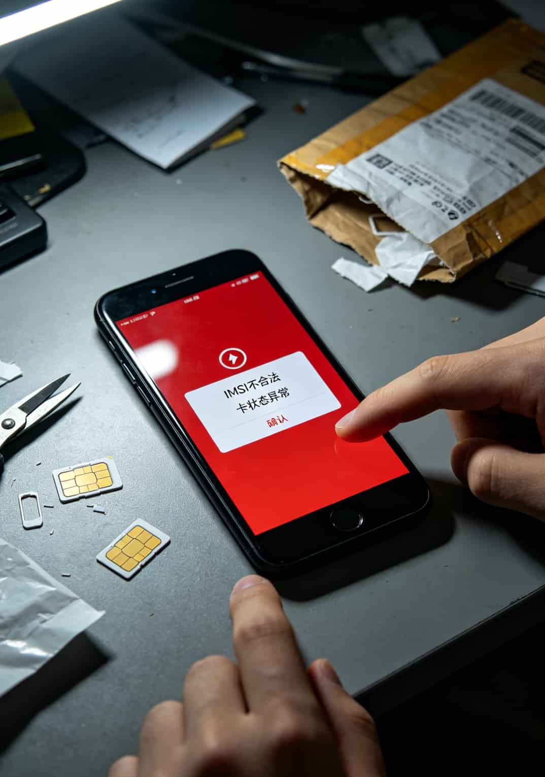 华为随身WiFi配啥电话卡流量卡移动最省钱?我用了6张卡踩遍所有坑,这份避坑清单你收好 物联网卡锁卡后的错误提示界面,显示IMSI不合法