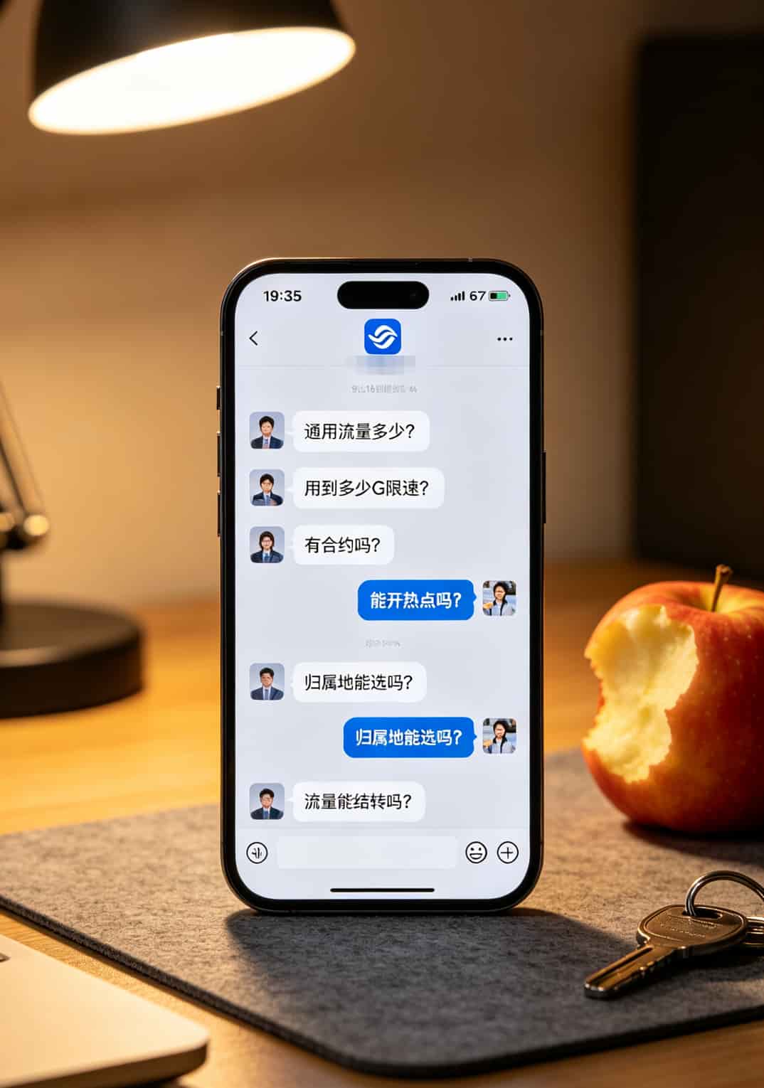 办卡亏了八百多,我才搞懂办理什么样的流量卡最划算(华为中兴随身WiFi用户速看) 流量卡客服聊天记录截图,展示六连问的对话过程