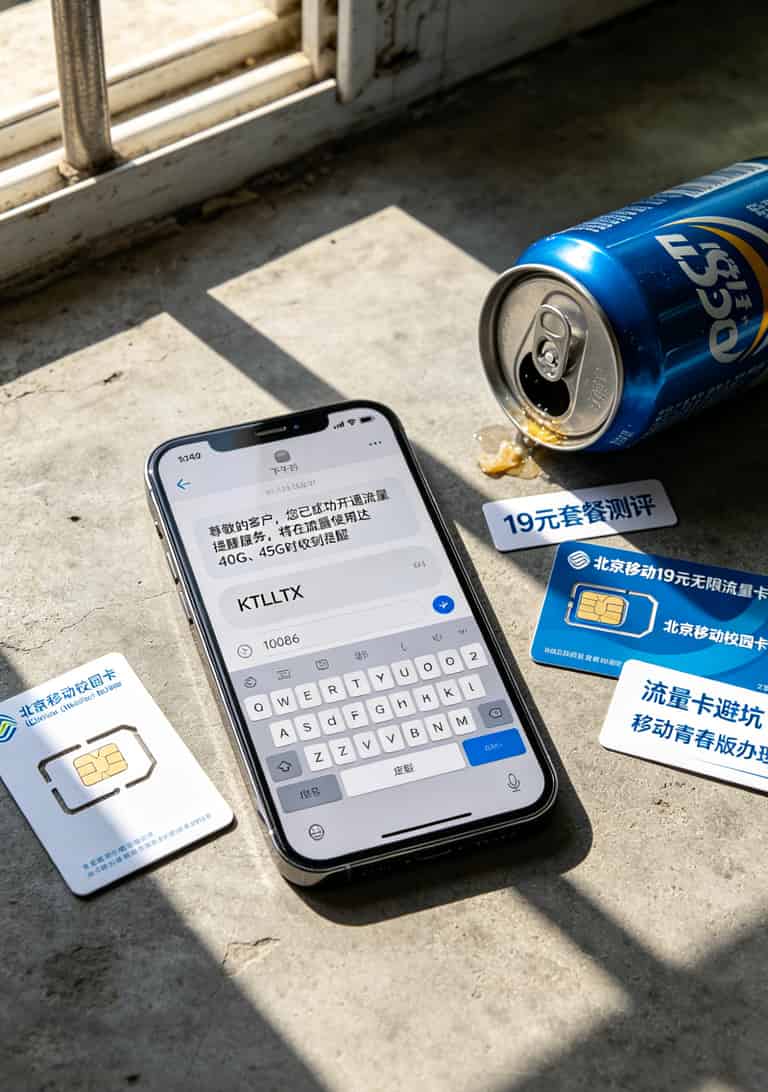 发送KTLLTX到10086开通流量提醒的短信截图