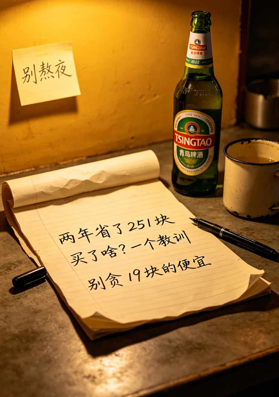 老周手写算账笔记：两年省251块买教训