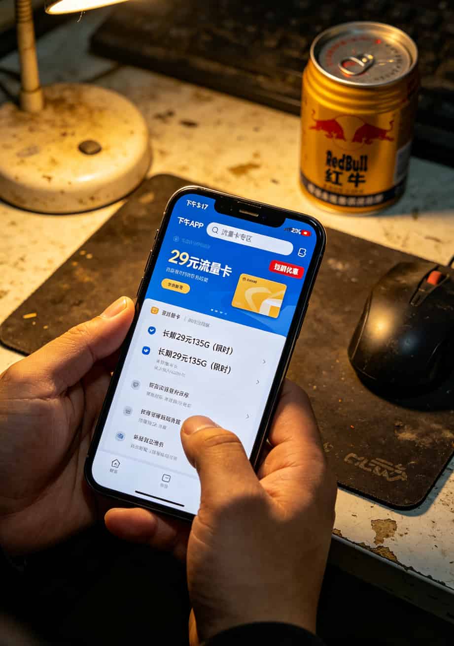 联通APP办理流量卡操作界面截图