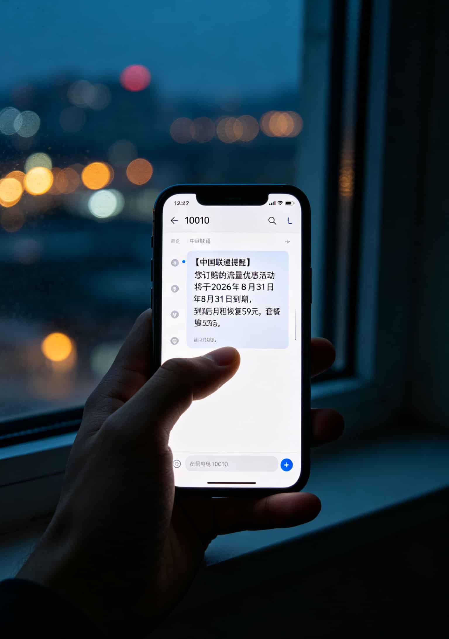 联通短信提醒优惠到期的截图