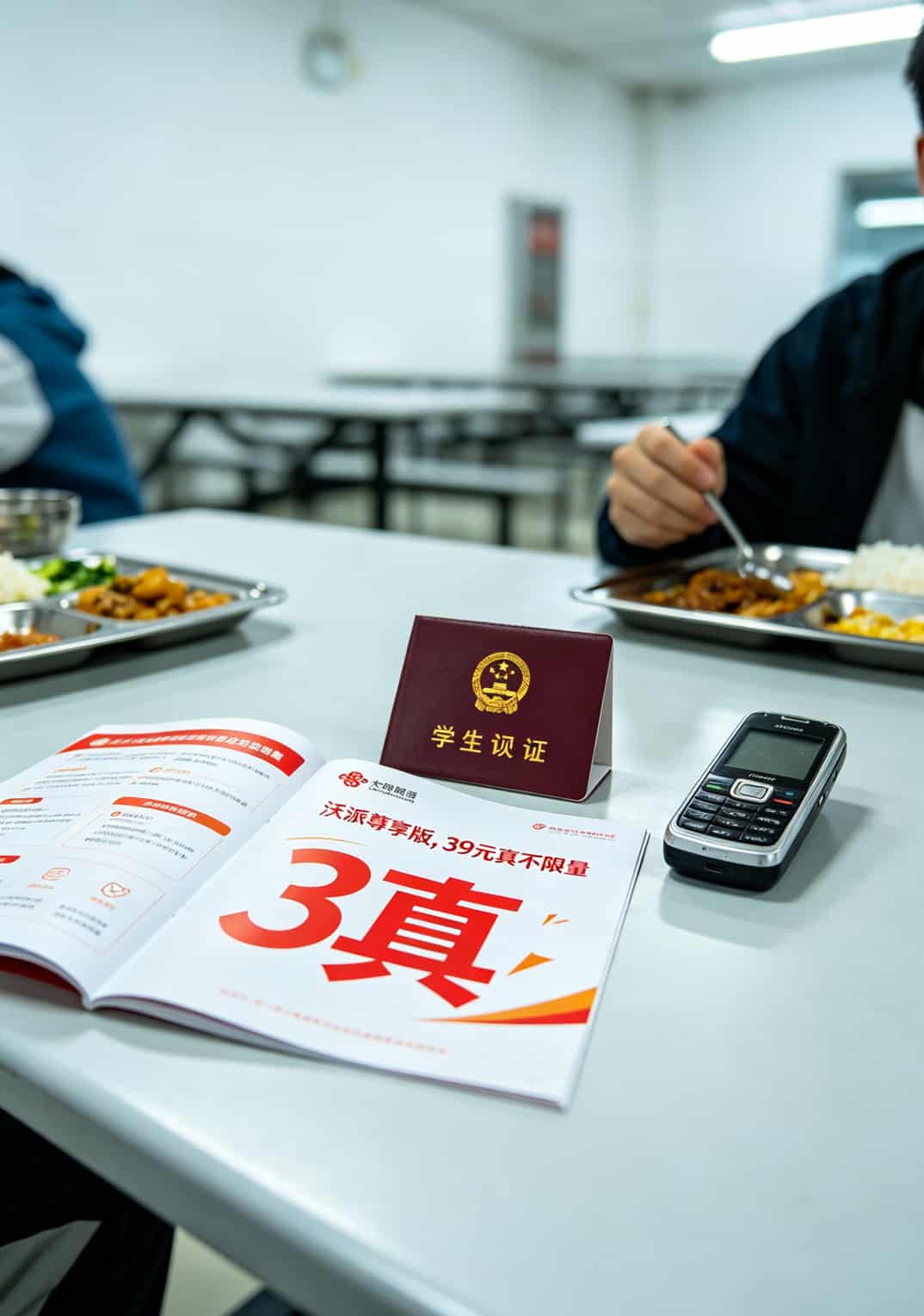 跑了11张卡才敢说真话:不限量流量卡哪个好哪里能办理?答案都在这了 联通沃派尊享版的校园套餐宣传页
