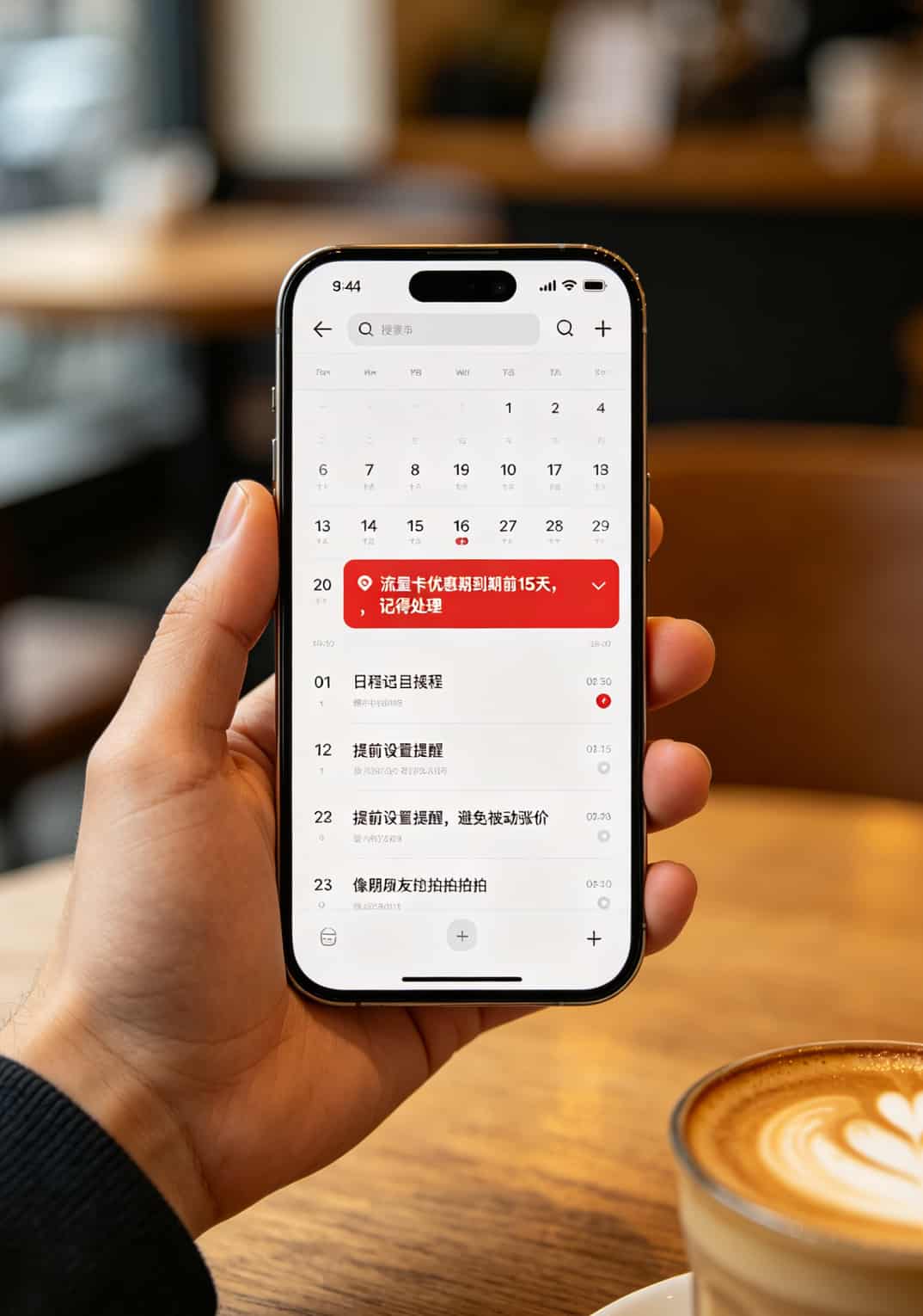 办流量卡有什么坏处吗?19元180G套餐我劝你别乱办,8年老通信人说实话 手机日历上标注优惠期结束前15天的提醒截图