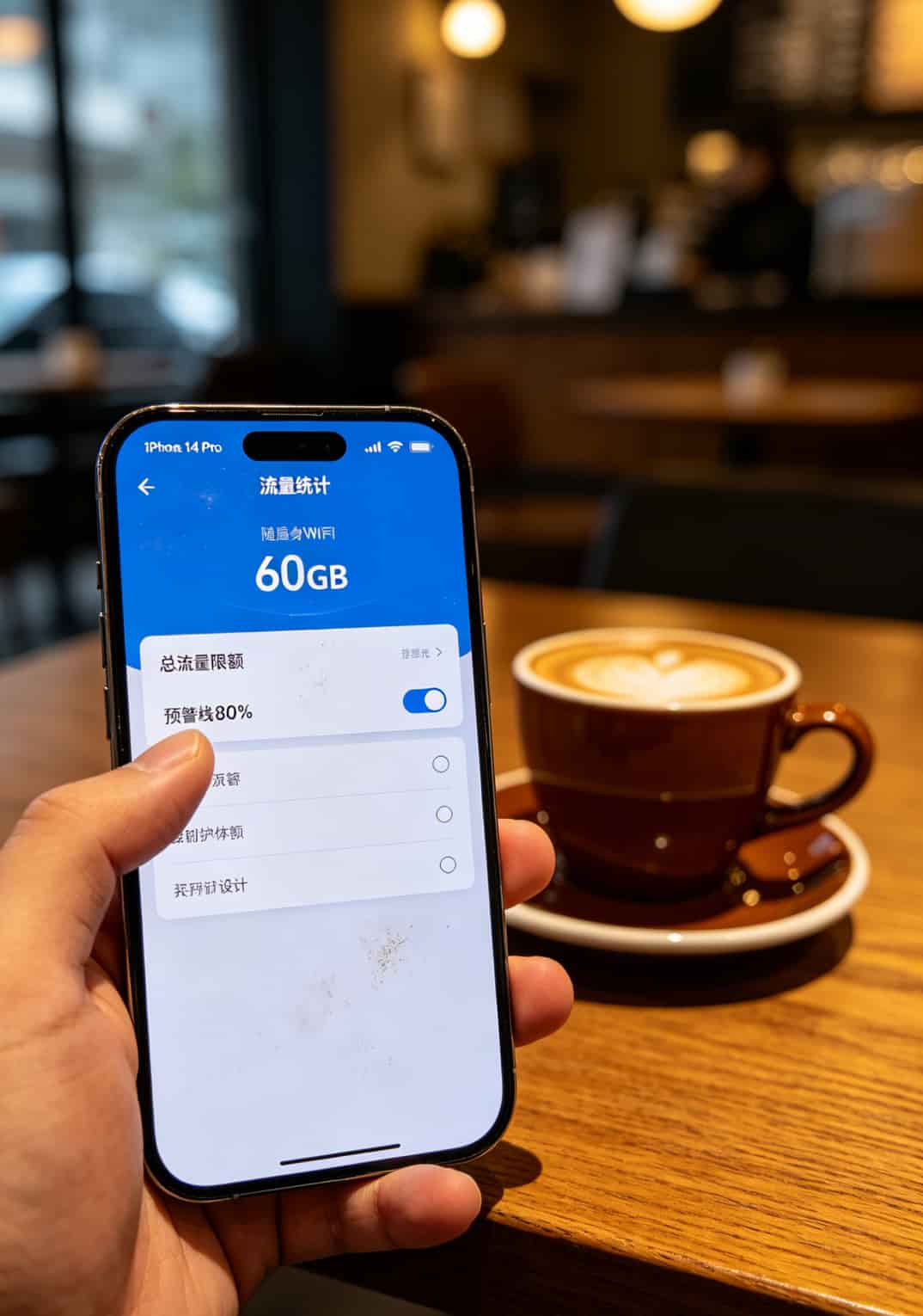 电信流量卡手机卡办理?华为随身WiFi用户别再交这些智商税了 华为随身WiFi后台管理界面流量限额设置截图
