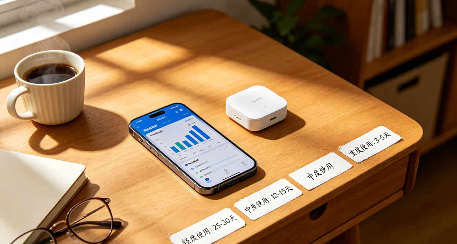 流量卡10g能用多久?实测告诉你答案,别再被忽悠了 不同使用习惯下10G流量使用天数对比图