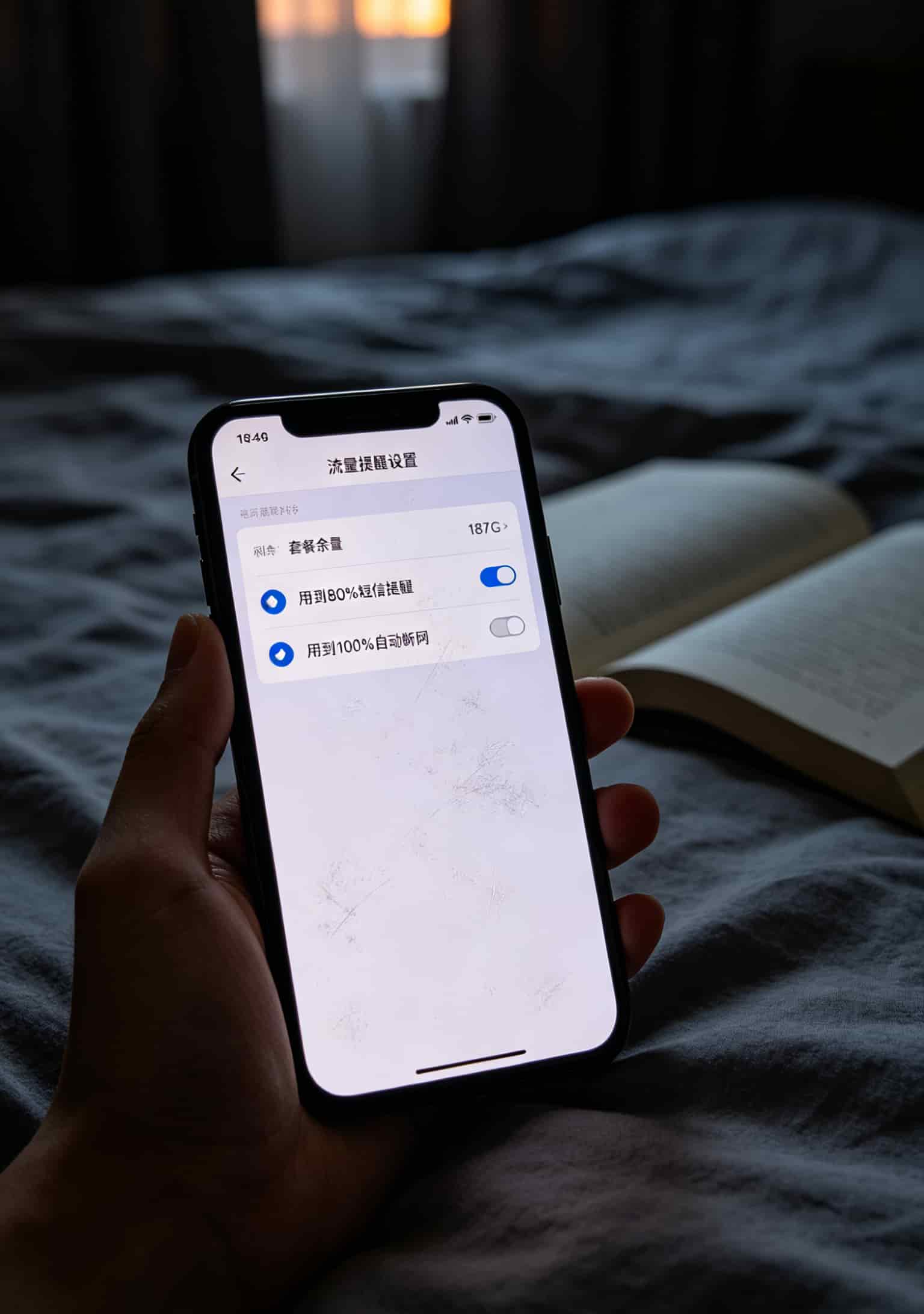 运营商App内设置流量提醒操作步骤截图