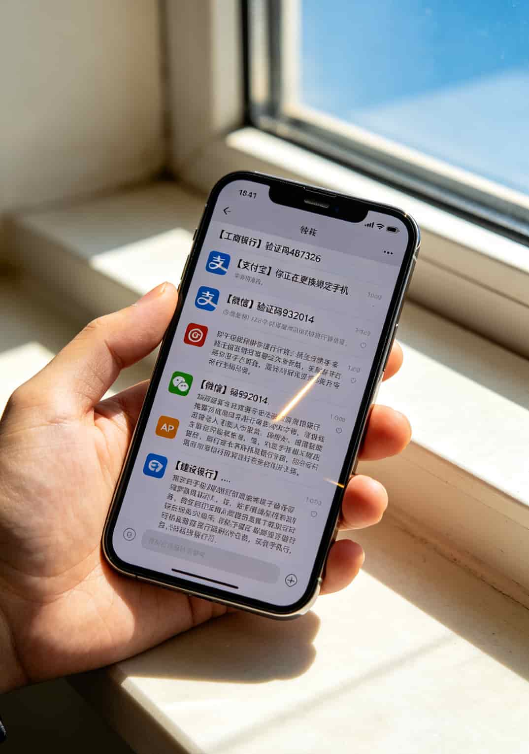 流量卡怎么买划算?19元100G背后的真相,看完你就不纠结了 手机换绑验证码短信列表,显示来自银行、支付宝、微信等多条验证码