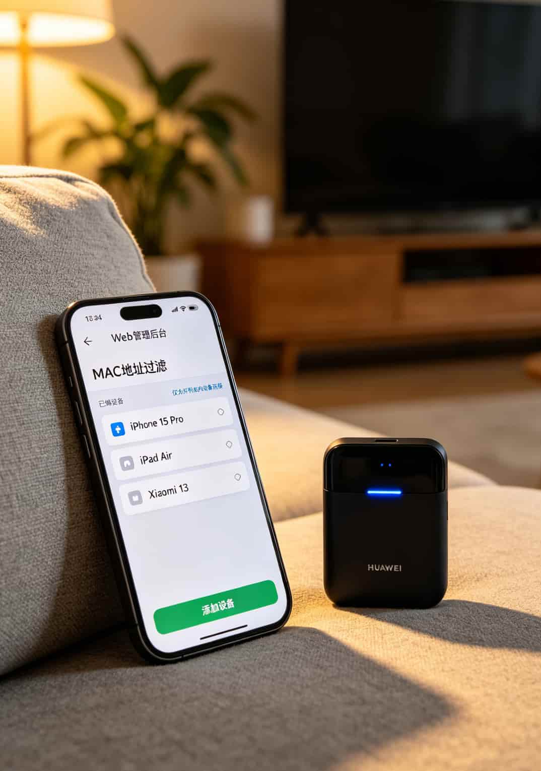 2021正规流量卡搭配华为随身WiFi,实测8张卡后我把真心话全倒出来了 华为随身WiFi管理后台MAC地址绑定界面截图