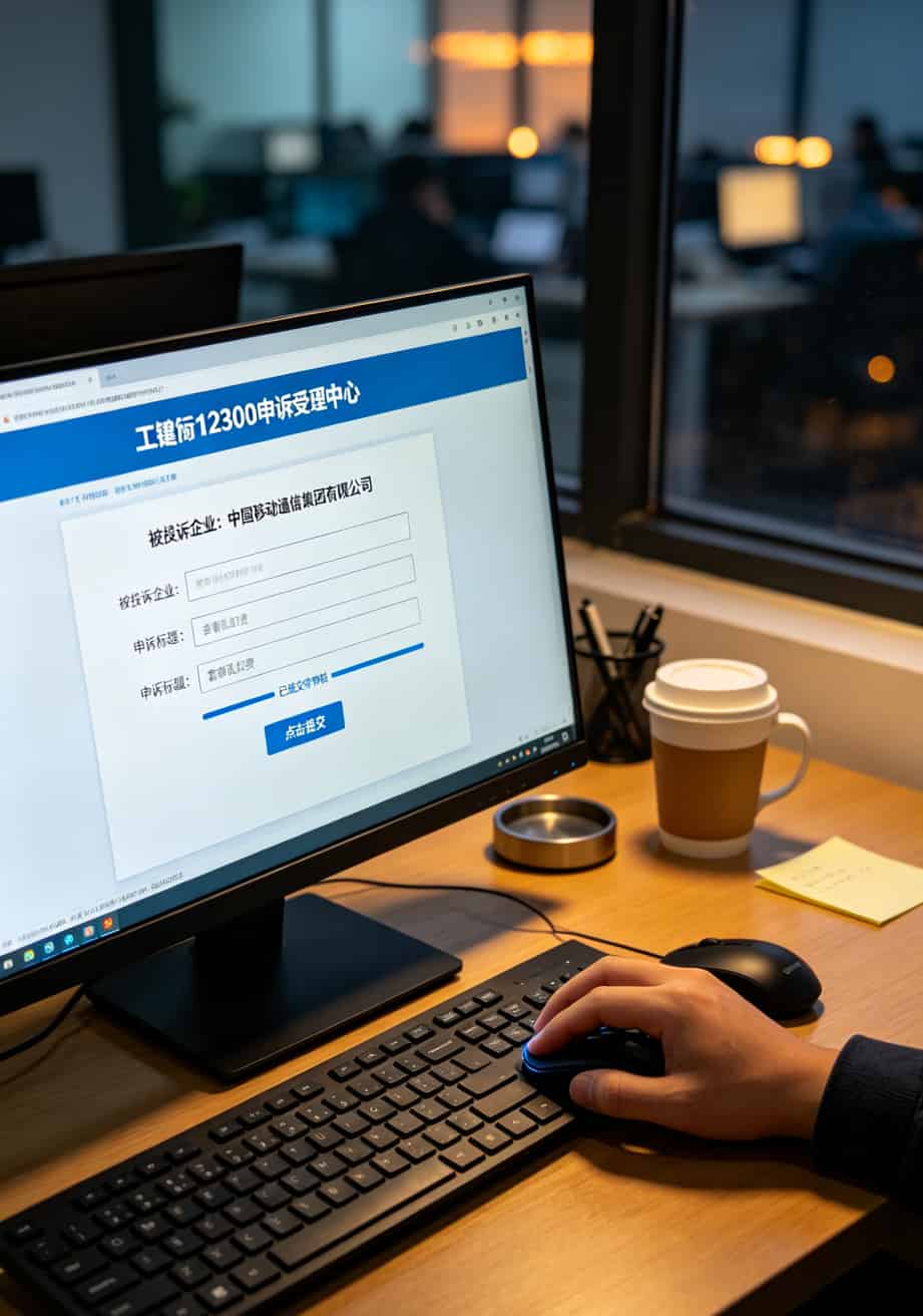 工信部12300投诉页面截图