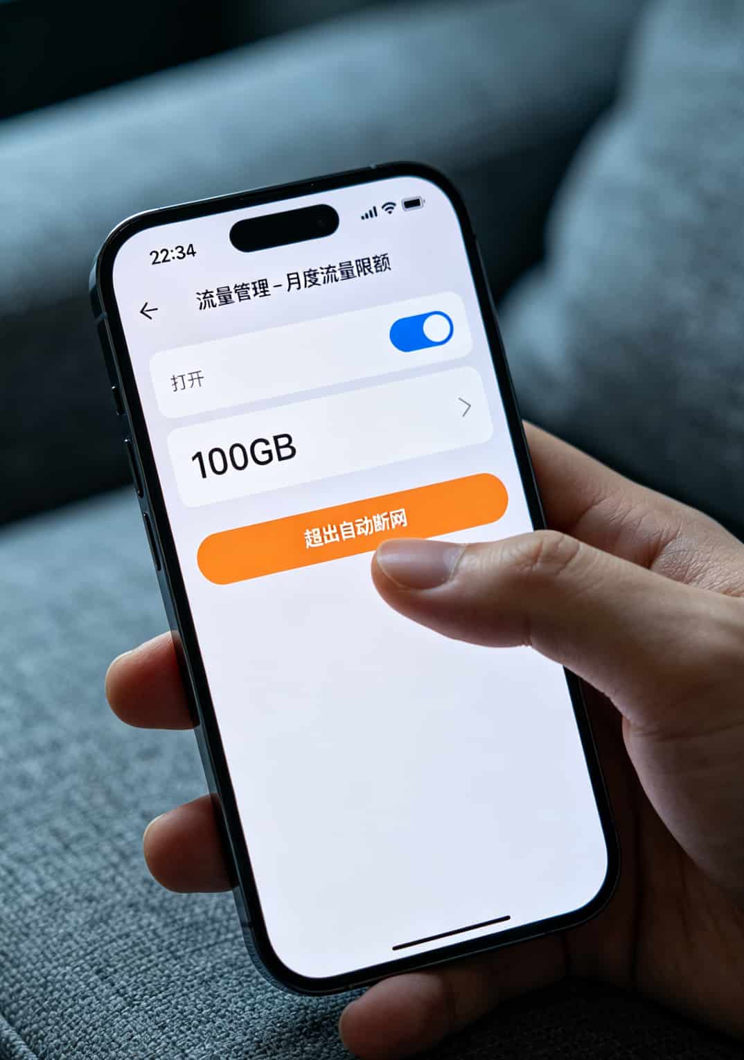 手机流量闹钟设置界面截图