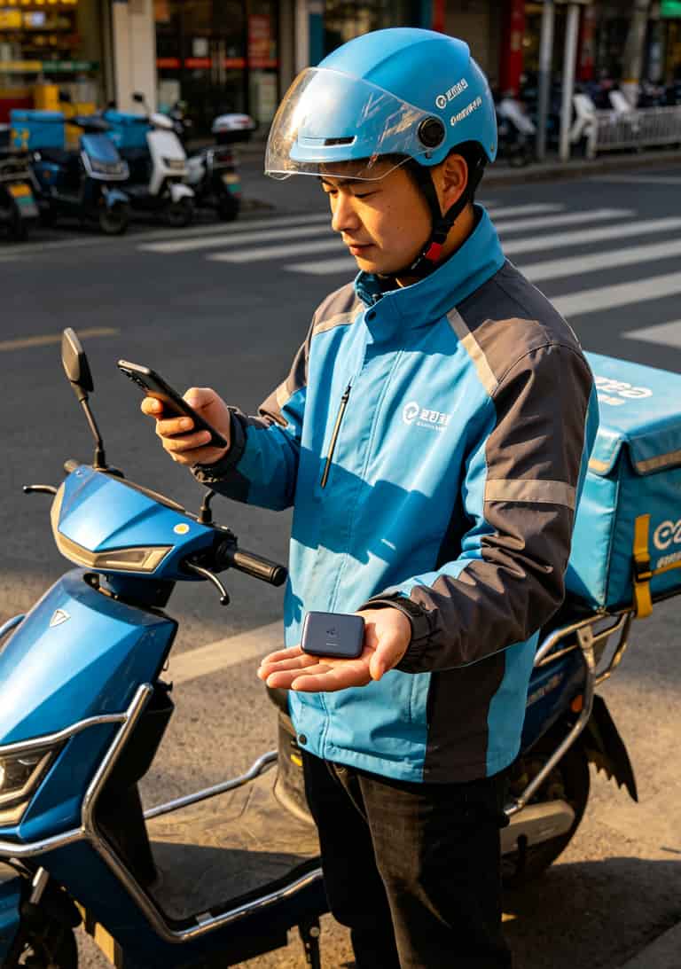 20260508_032001_便宜好用的5g流量卡_final 上海陆家嘴办公楼内白领使用笔记本电脑连接随身WiFi的场景照片