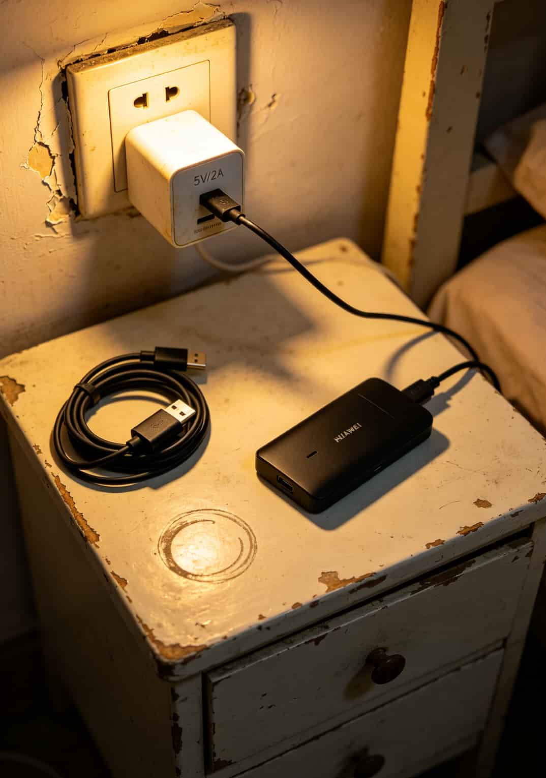 华为随身WiFi烫手还断网?配了28元100g流量卡折腾仨月,这些坑我都替你踩过了 华为随身WiFi搭配普通5V2A充电头
