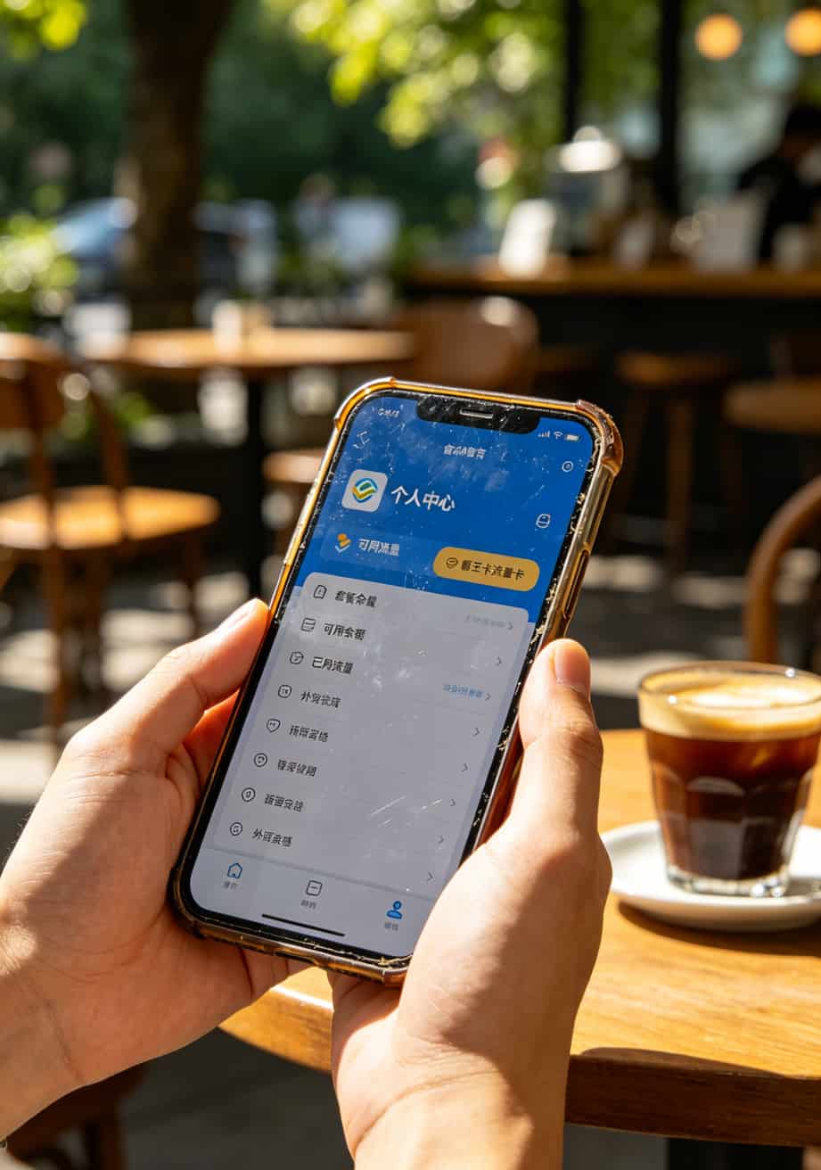 华硕随身WiFi+霸王卡流量卡折腾记:激活、避坑、省钱全在这儿了 手机打开运营商APP,显示套餐详情和余额