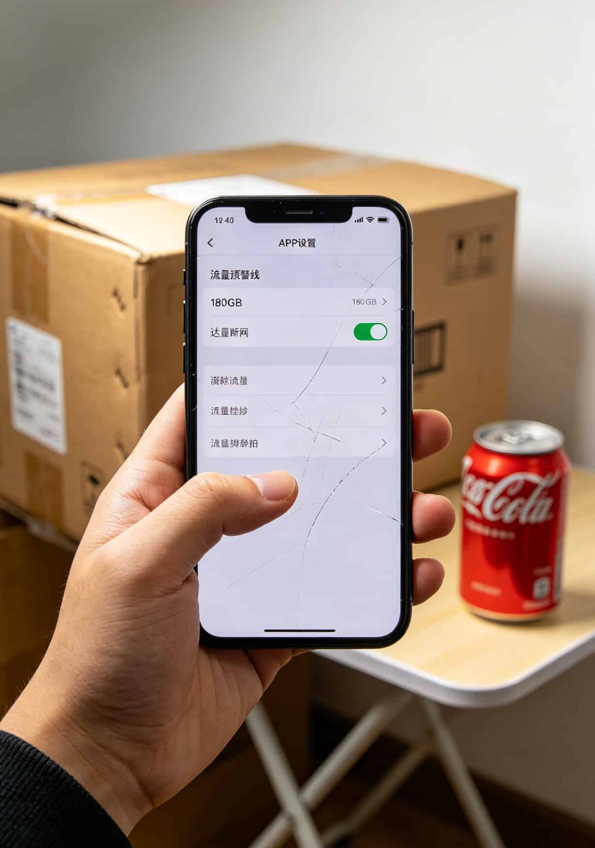 踩了大半年坑才搞懂:随身WiFi这么选最划算,**19元200g通用流量卡**真能省出一个亿 手机打开运营商APP的流量提醒设置页面,显示预警线180GB