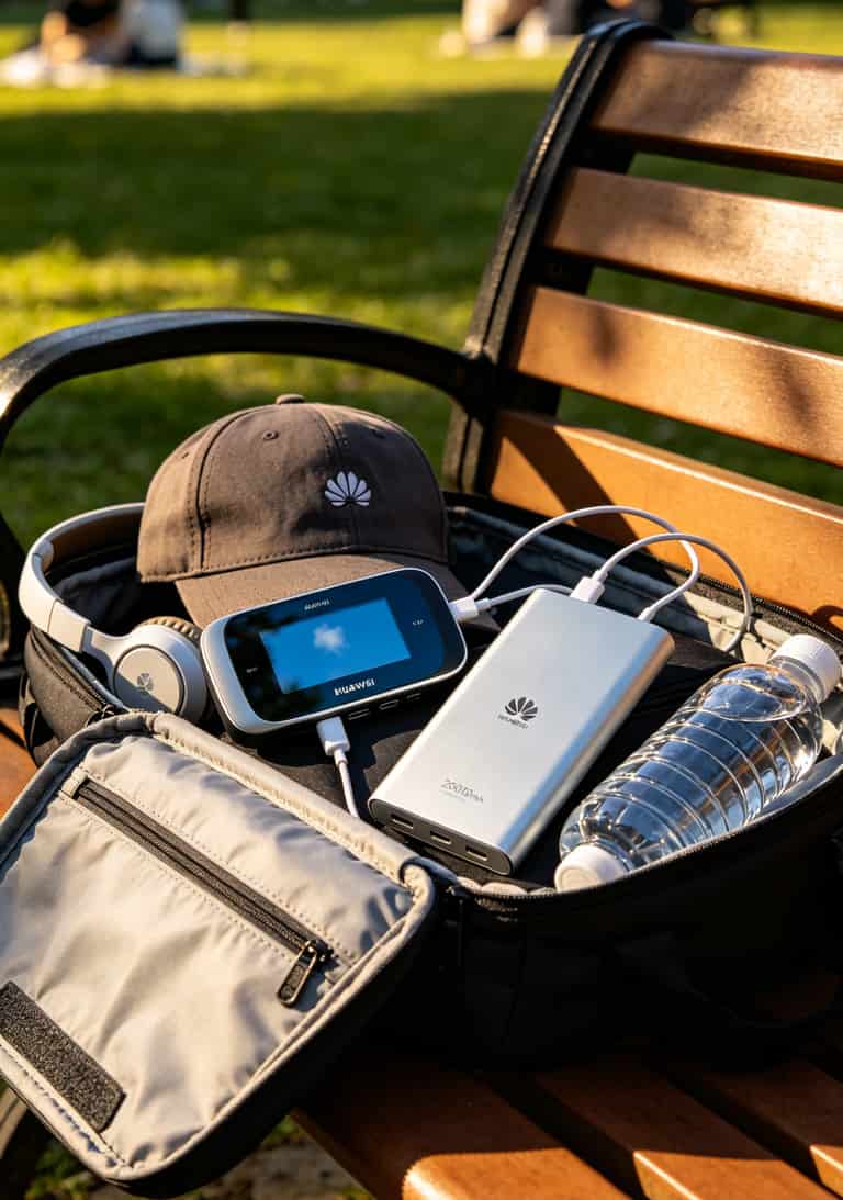 随身WiFi搭配充电宝使用的场景图