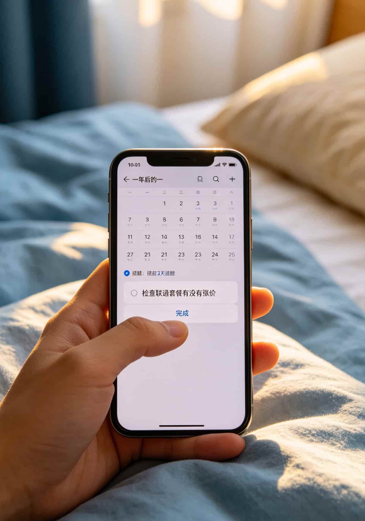 日历设置提醒的截图