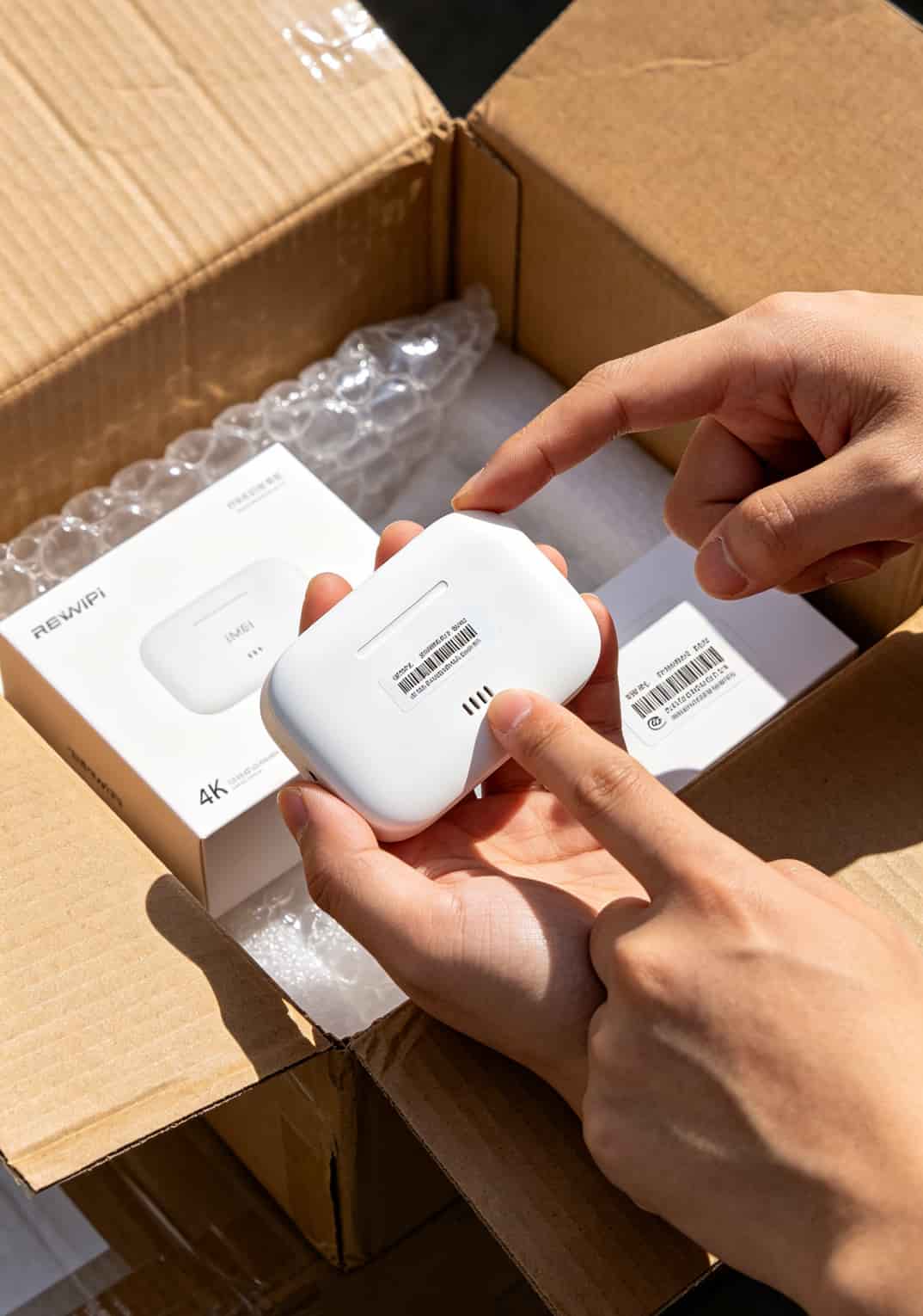搜遍全网办流量卡网址,不如先看这篇:赞随身WiFi激活/套餐/信号全避坑(附真人实测) 三码合一验证示意图,标注IMEI码位置