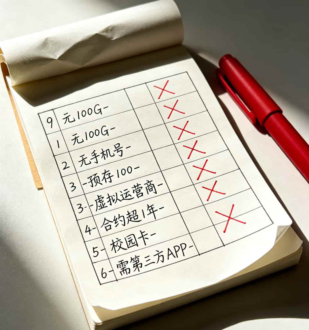七类问题流量卡避坑速查表