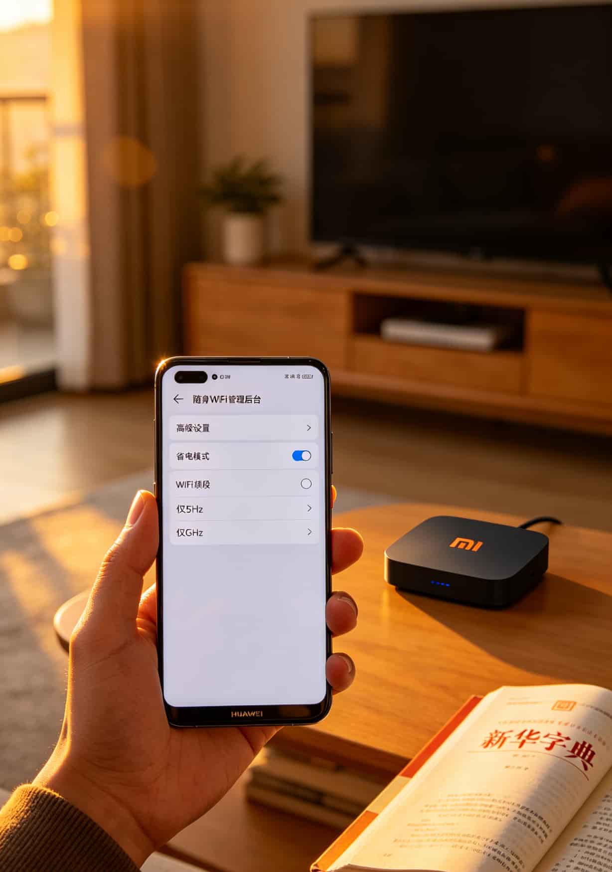 华为随身WiFi用户别再当冤大头了!找对办流量卡的地方,一年省下的钱够你吃10顿火锅 华为随身WiFi后台省电模式开关和频段选择设置截图