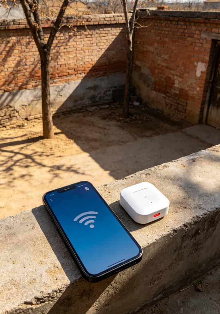 随身WiFi信号差时的手机截图