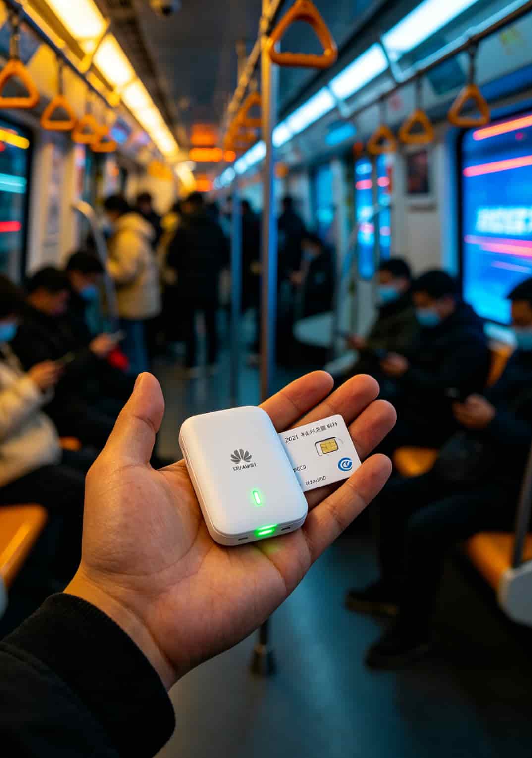 2021正规流量卡搭配华为随身WiFi,实测8张卡后我把真心话全倒出来了 SpeedTest测速截图显示402Mbps下载速度,旁边是华为2024款设备