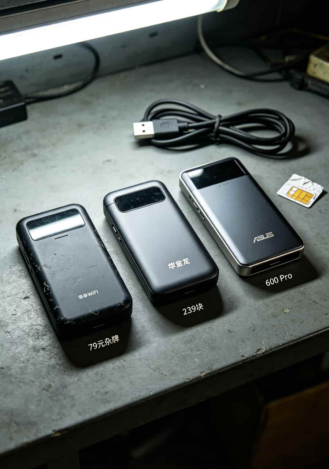阿福卡 流量 血泪教训:亏了200块总结的避坑指南(真人实测) 三款不同价位随身WiFi并排对比实拍