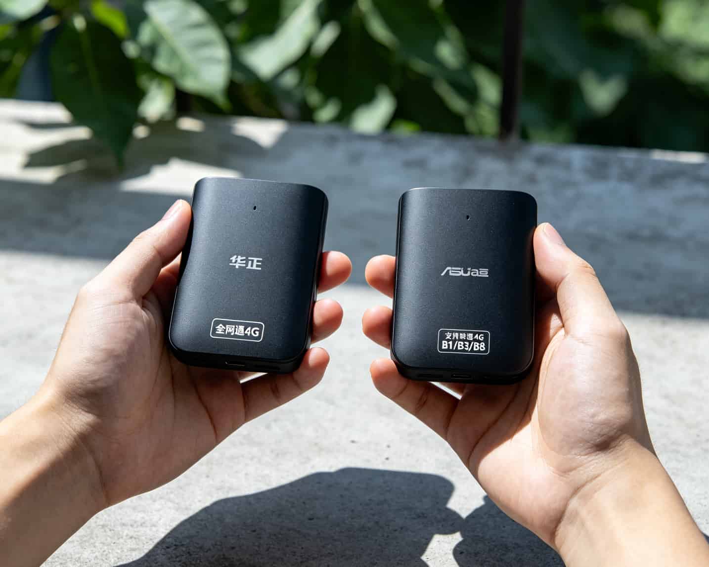 华正随身WiFi和华硕a豆随身WiFi设备底部标签实拍