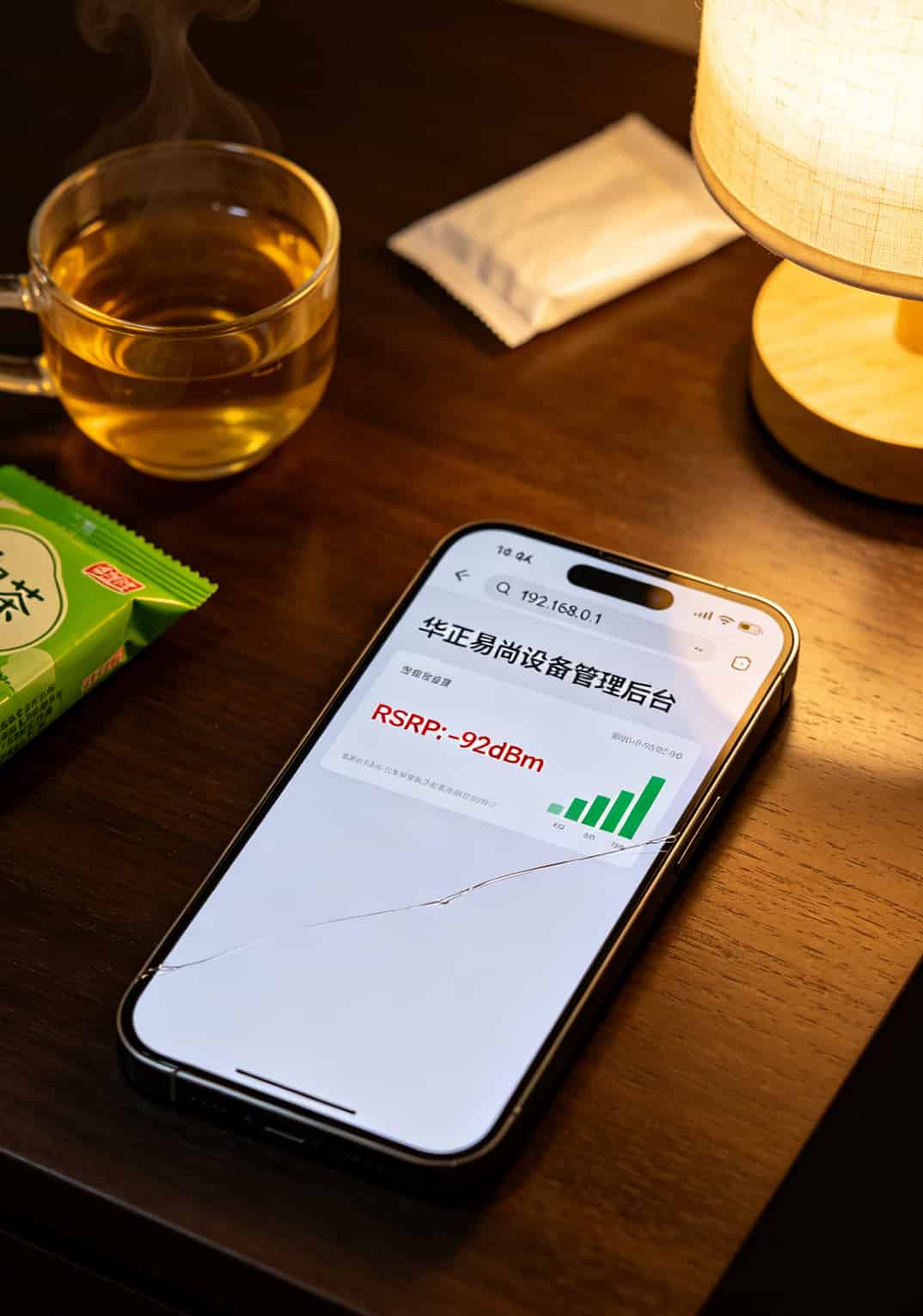 华正易尚随身WiFi配5g无线流量卡全国通用,实测三个月劝你别踩这8个坑 随身WiFi后台RSRP信号强度数值界面