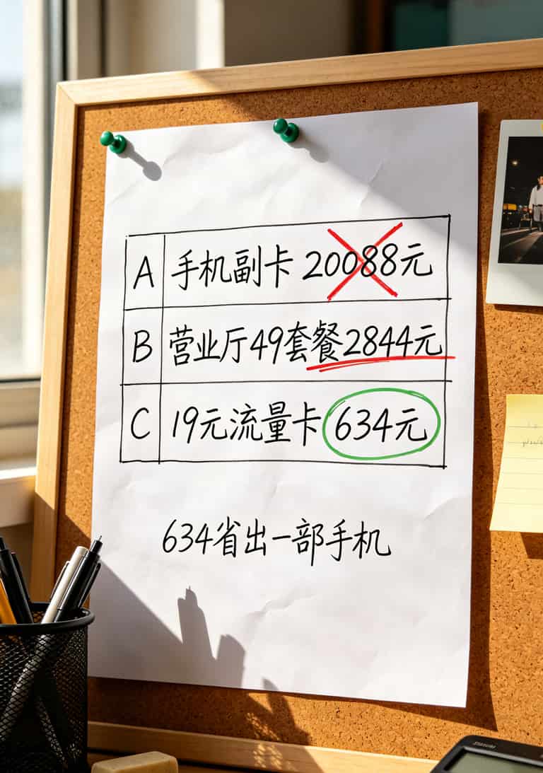 跑了8年业务,换了4台华为随身WiFi,最后还是这张“长期19元月租流量卡”治好了我的焦虑 一个简单的费用对比表格,三种方案三年总费用一目了然