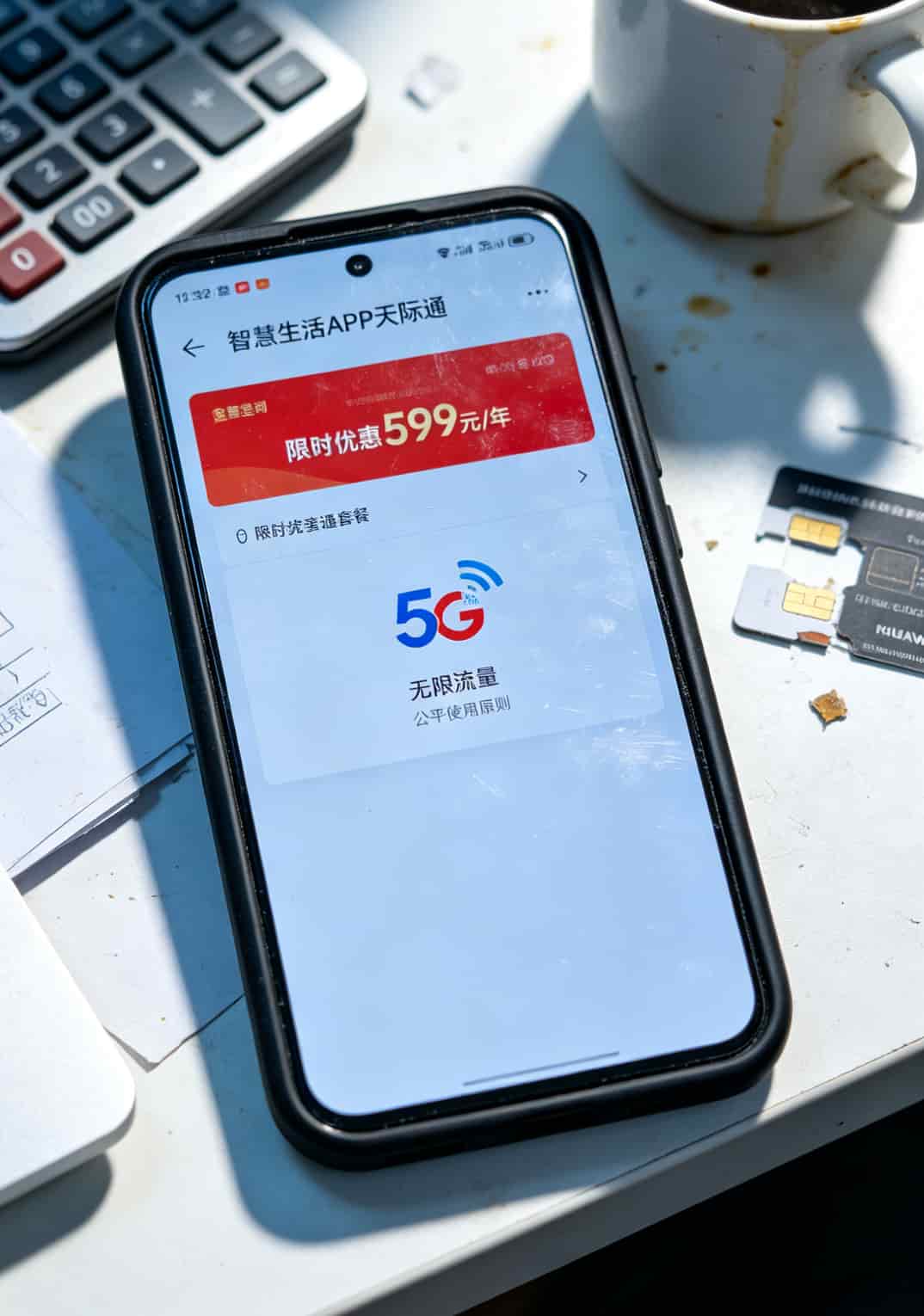 办卡亏了八百多,我才搞懂办理什么样的流量卡最划算(华为中兴随身WiFi用户速看) 华为随身WiFi管理后台截图,天际通套餐购买页面