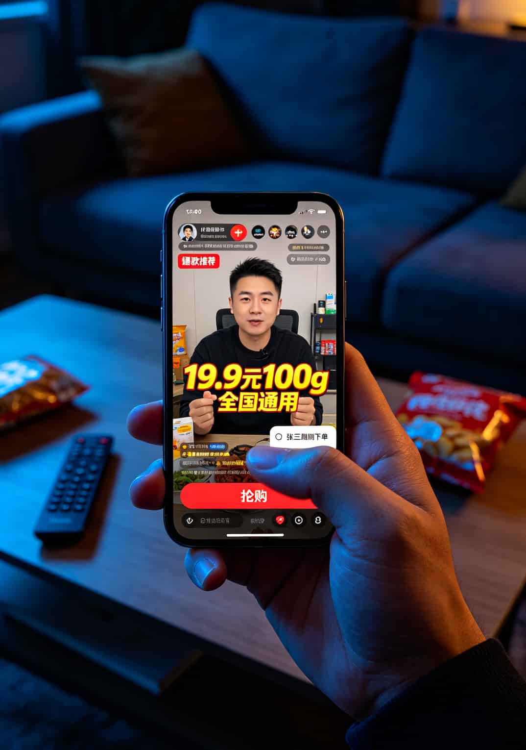 抖音上19.9元100g流量卡广告截图，红框标出吸引人的促销文字