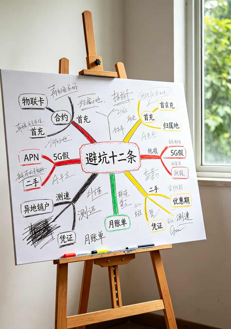 十二条避坑铁律的思维导图