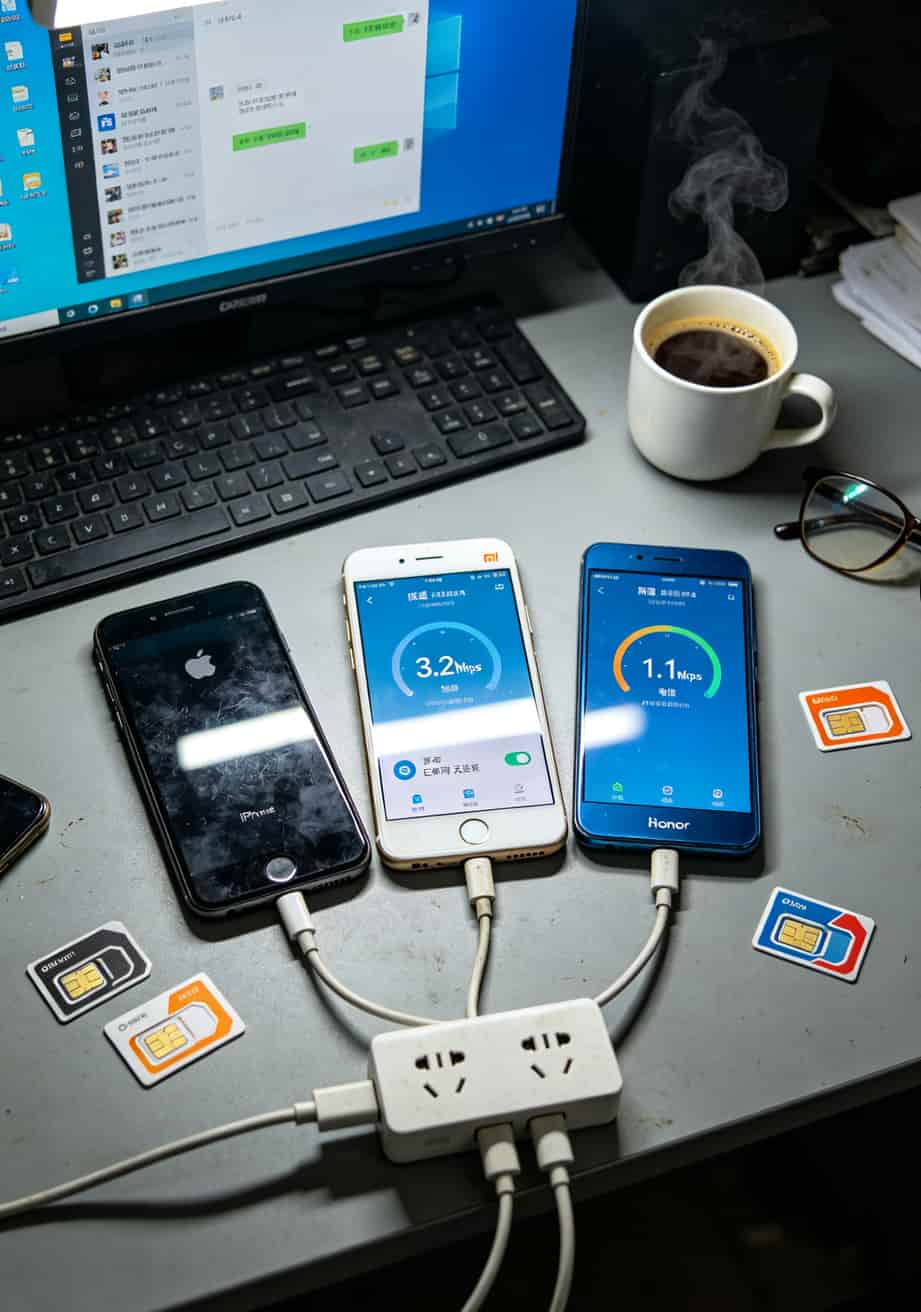 三款不封顶流量卡实测速度对比，联通移动电信限速数据