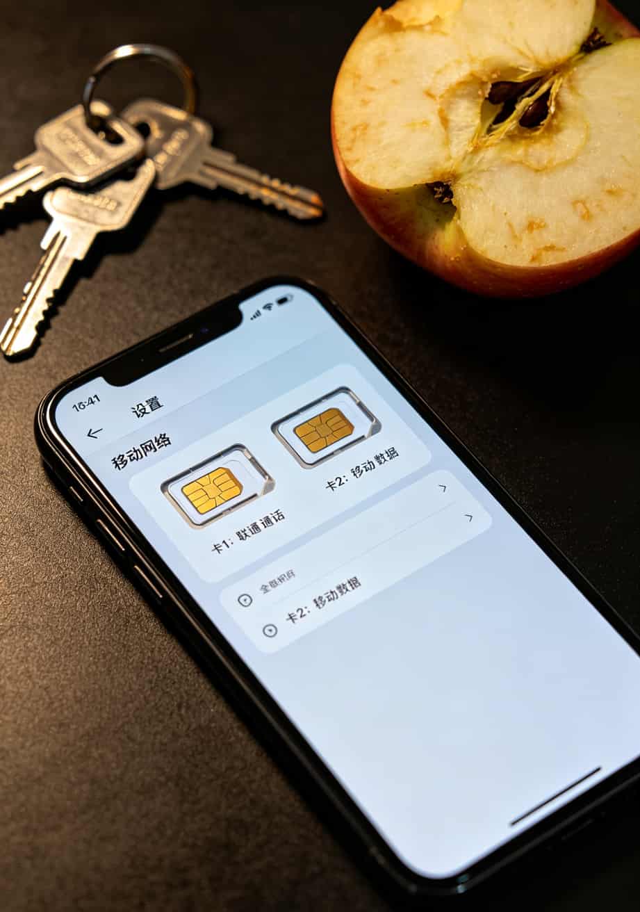 手机双卡双待设置界面截图