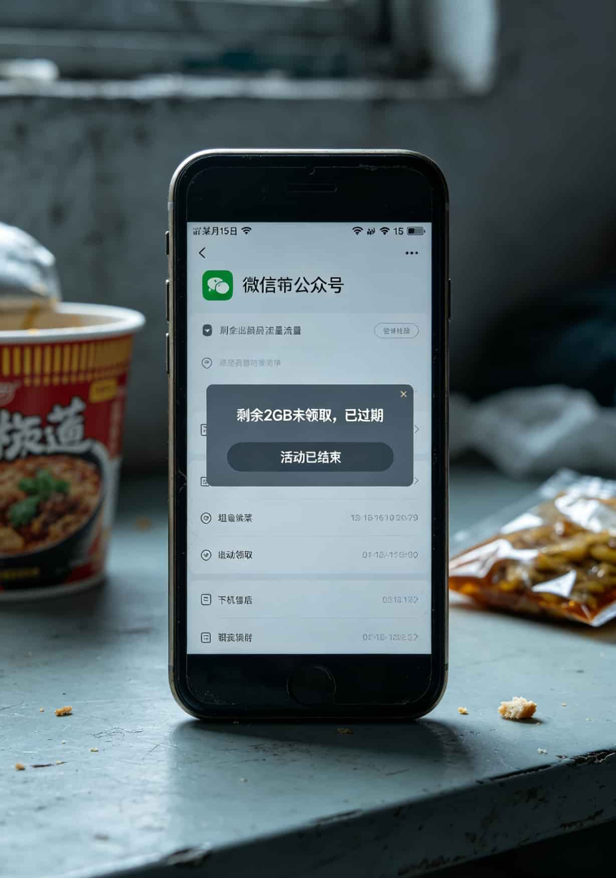 移动王卡流量日租包扣费记录截图，连续25天每天扣1元
