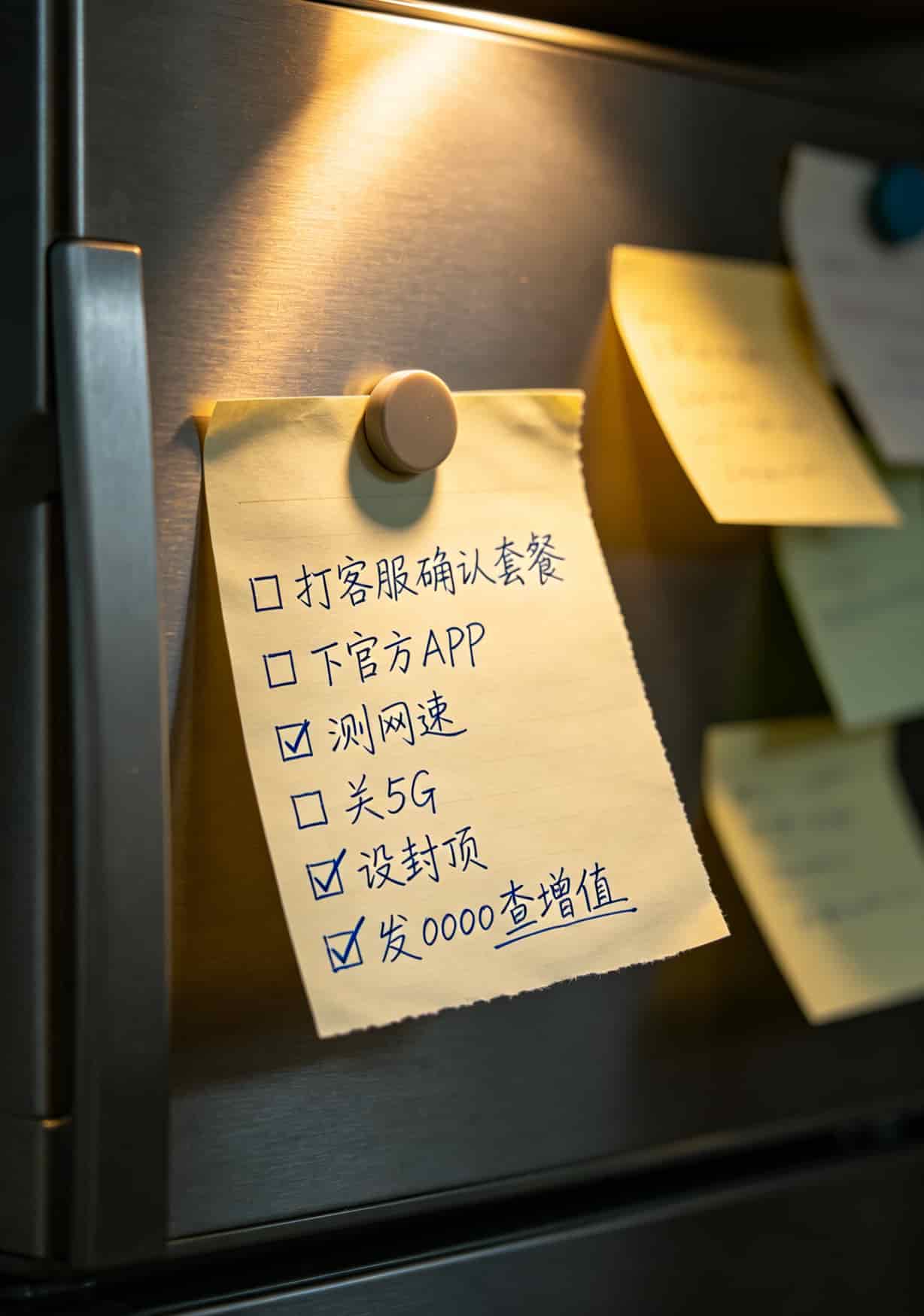 六步操作清单，做成待办事项打勾样式