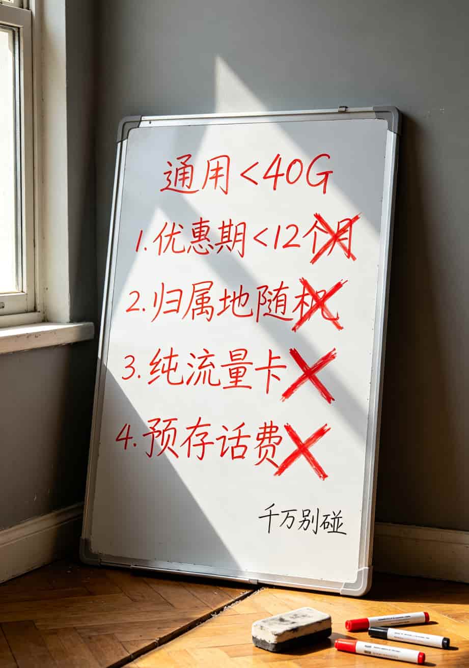 红笔划掉的五种危险套餐类型，上面打了大红叉