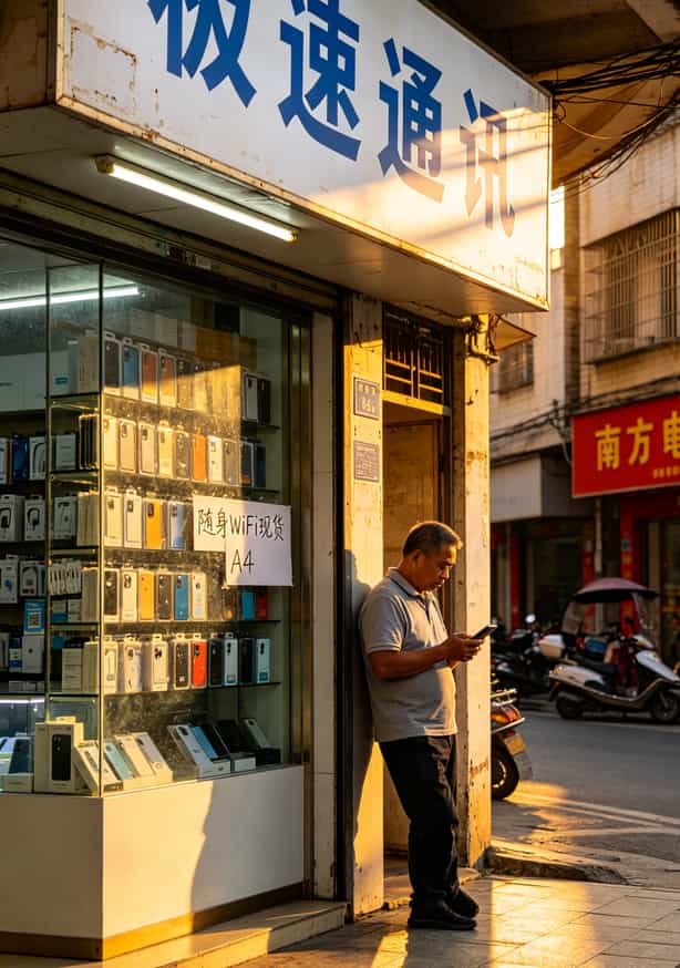 69元潮玩青春卡套餐内流量有哪些?我跑了三座城市才整明白,答案先甩给你 北流城南路数码港“极速通讯”实体店门口实拍