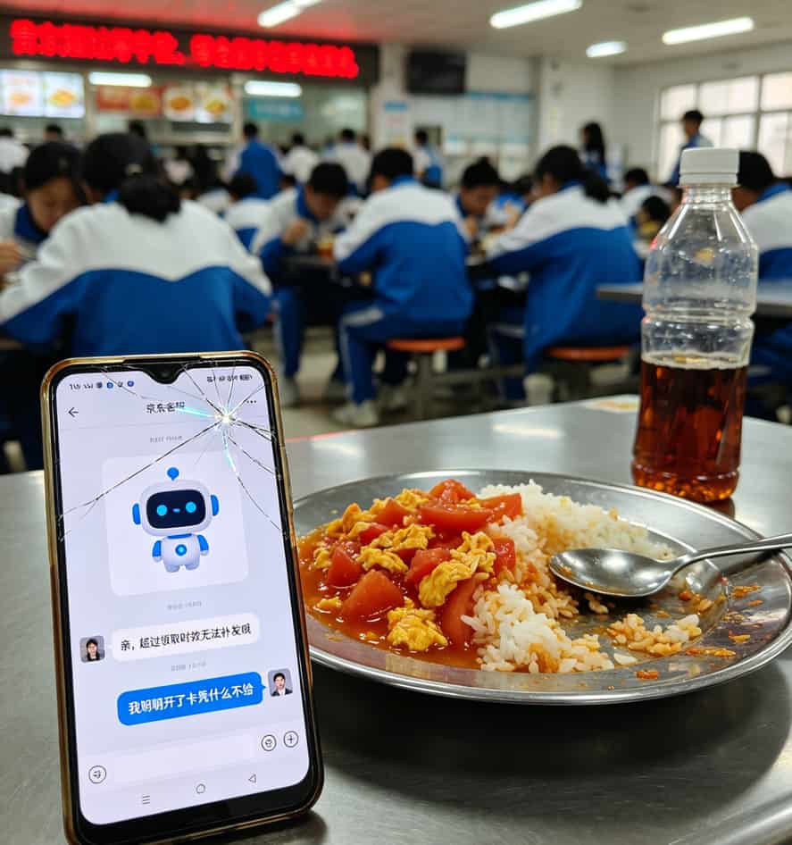 京东客服对话截图，显示无法补发新人礼