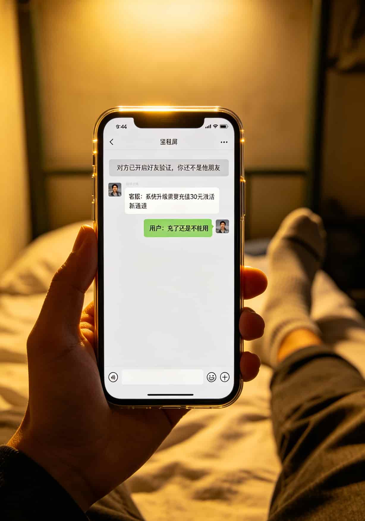 微信卡商聊天记录截图，显示被拉黑