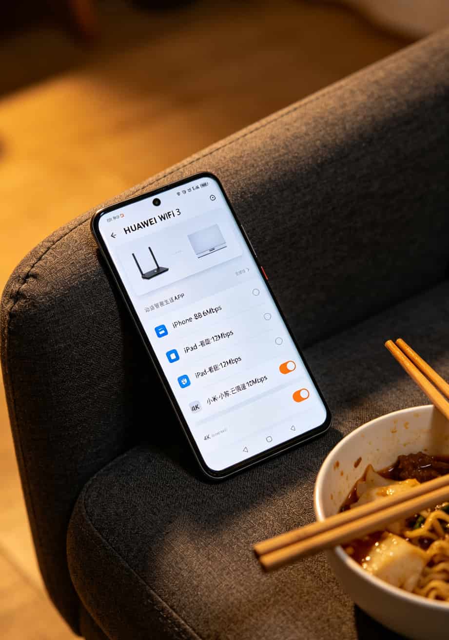 随身WiFi后台设置设备限速的界面截图