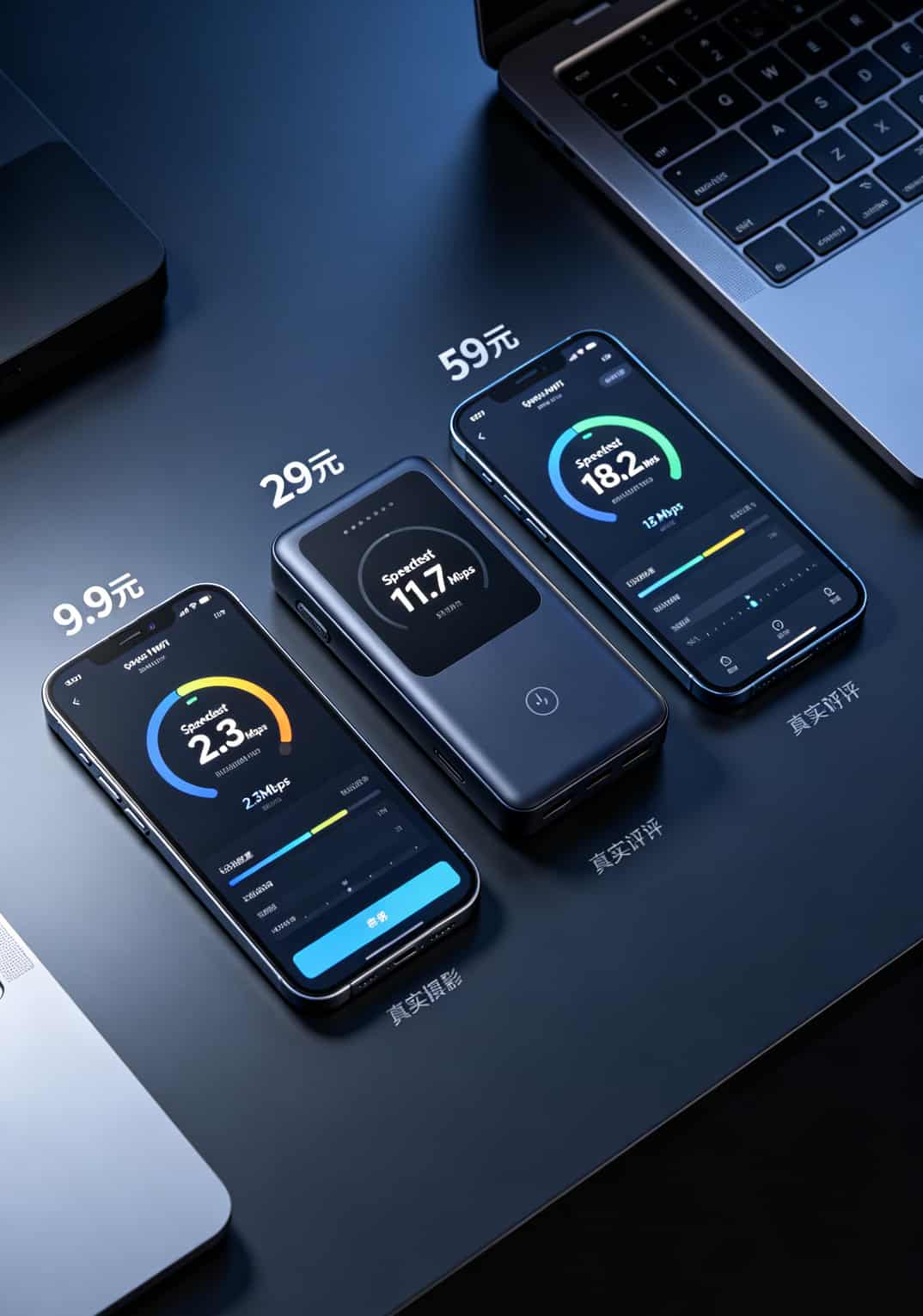 三种随身WiFi套餐速度对比