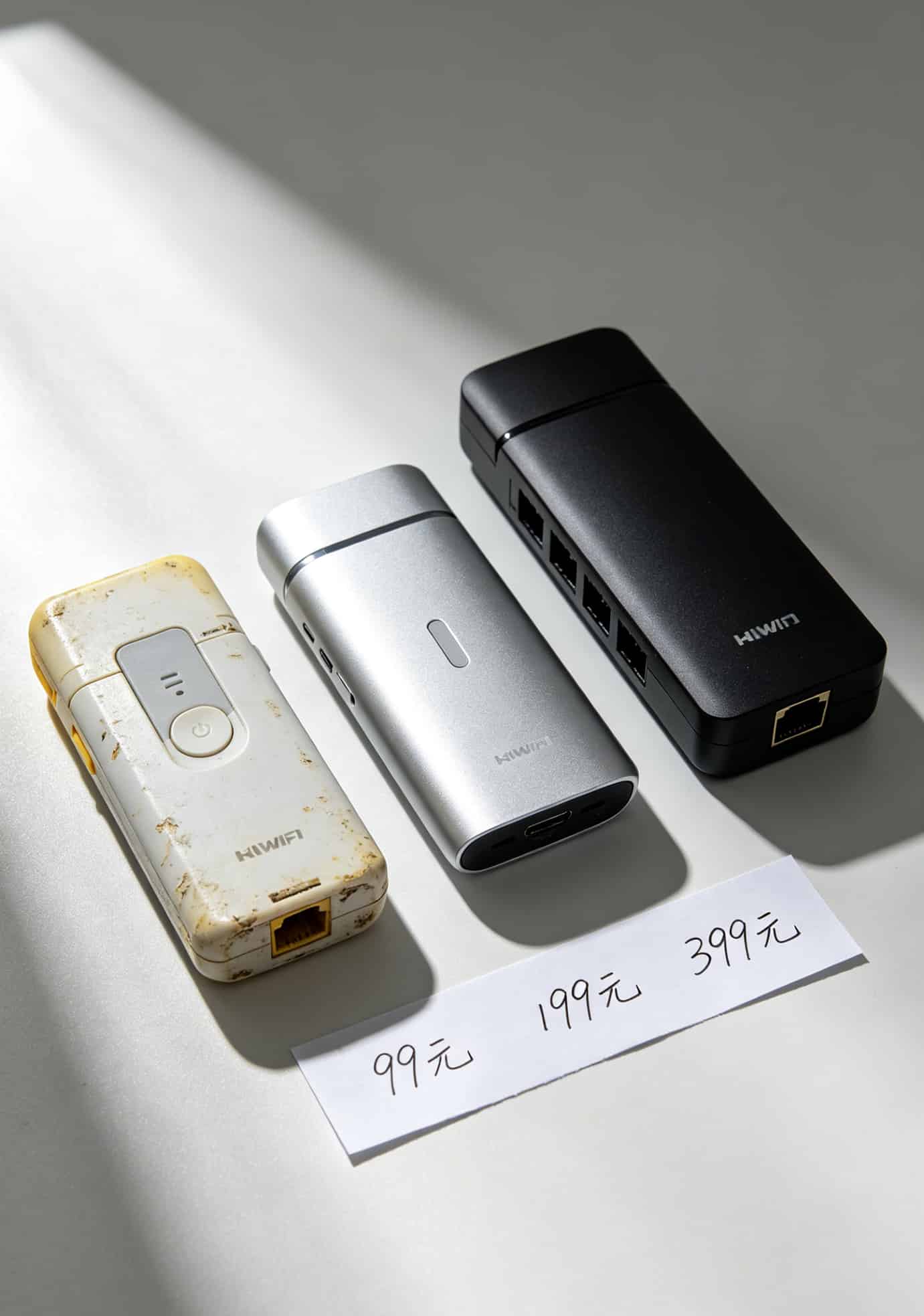 不同价位随身WiFi对比图