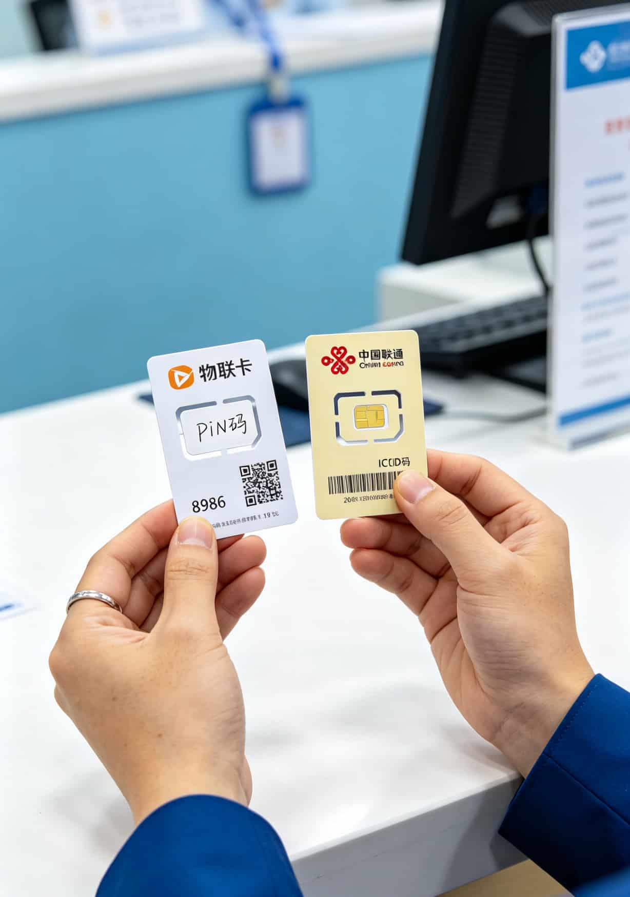 物联卡与正规SIM卡对比 背面印刷差异和卡号规则不同
