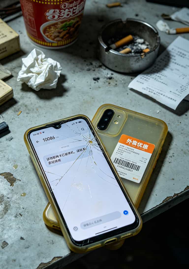 办卡亏了八百多,我才搞懂办理什么样的流量卡最划算(华为中兴随身WiFi用户速看) 物联网卡封卡提示的短信截图,显示“该卡已被停机”